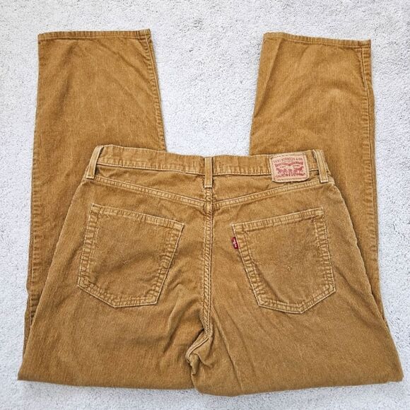 Levis | 94 Baggy Corduroy Cotton Mid-Rise Pants, Womens 32 - Picture 2 of 6
